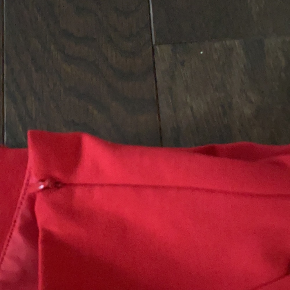 Red, Side Zip Slacks - image 5